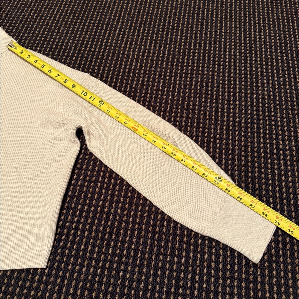 Cream Lululemon Cropped Mock Turtleneck Sweater - Picture 7 of 7
